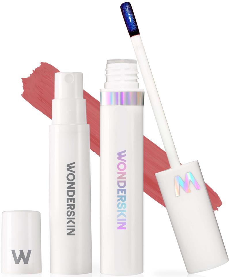 Wonderskin Wonder Blading peel and reveal lip tint kit Whimsical (warm rosel) 4 ml