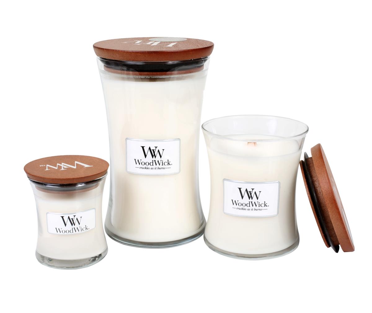 WoodWick Dinner Candle Unscented Dinner Cand le Unscented Mini 85 ml