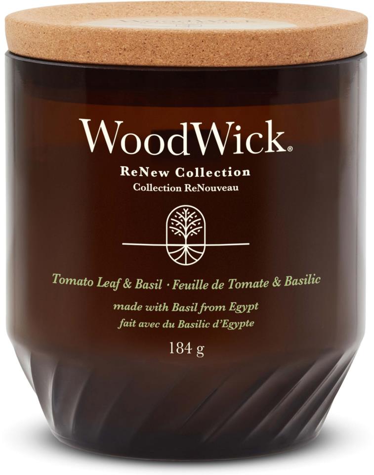 WoodWick Renew L Candle Tomato Leaf & Basil