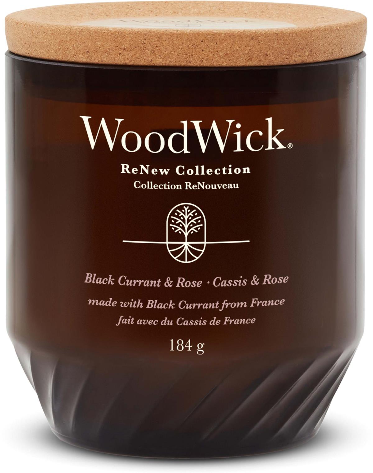 WoodWick Black Currant & Rose Renew Candle Medium