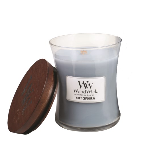 WoodWick Soft Chambray Medium 100 stk