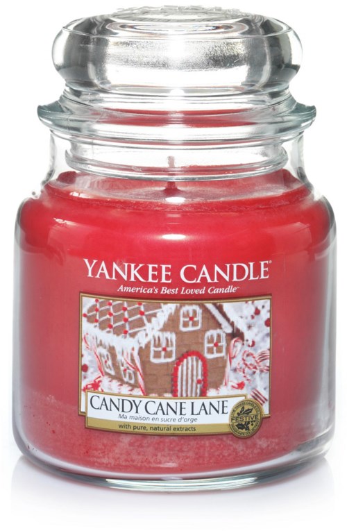 Yankee Candle Cane Lane Candy Medium Jar 411 ml