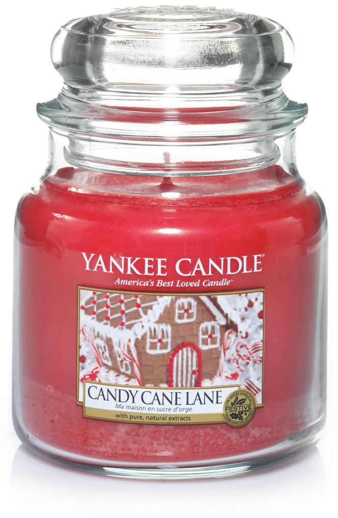 Yankee Candle Cane Lane Candy Medium Jar 411 ml