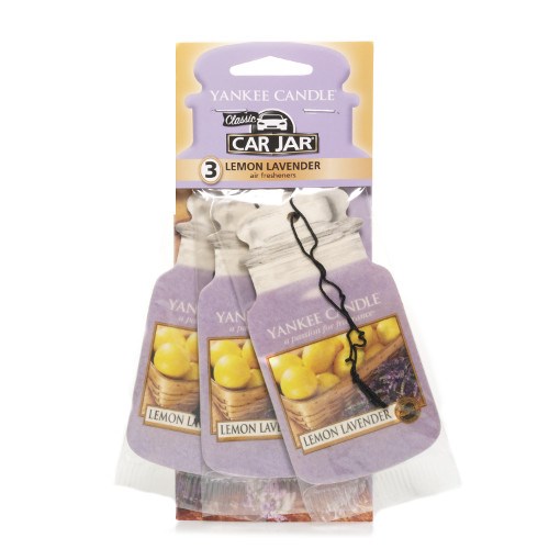 Läs mer om Yankee Candle Lemon Lavender Car Jar Bonus 3 Pack