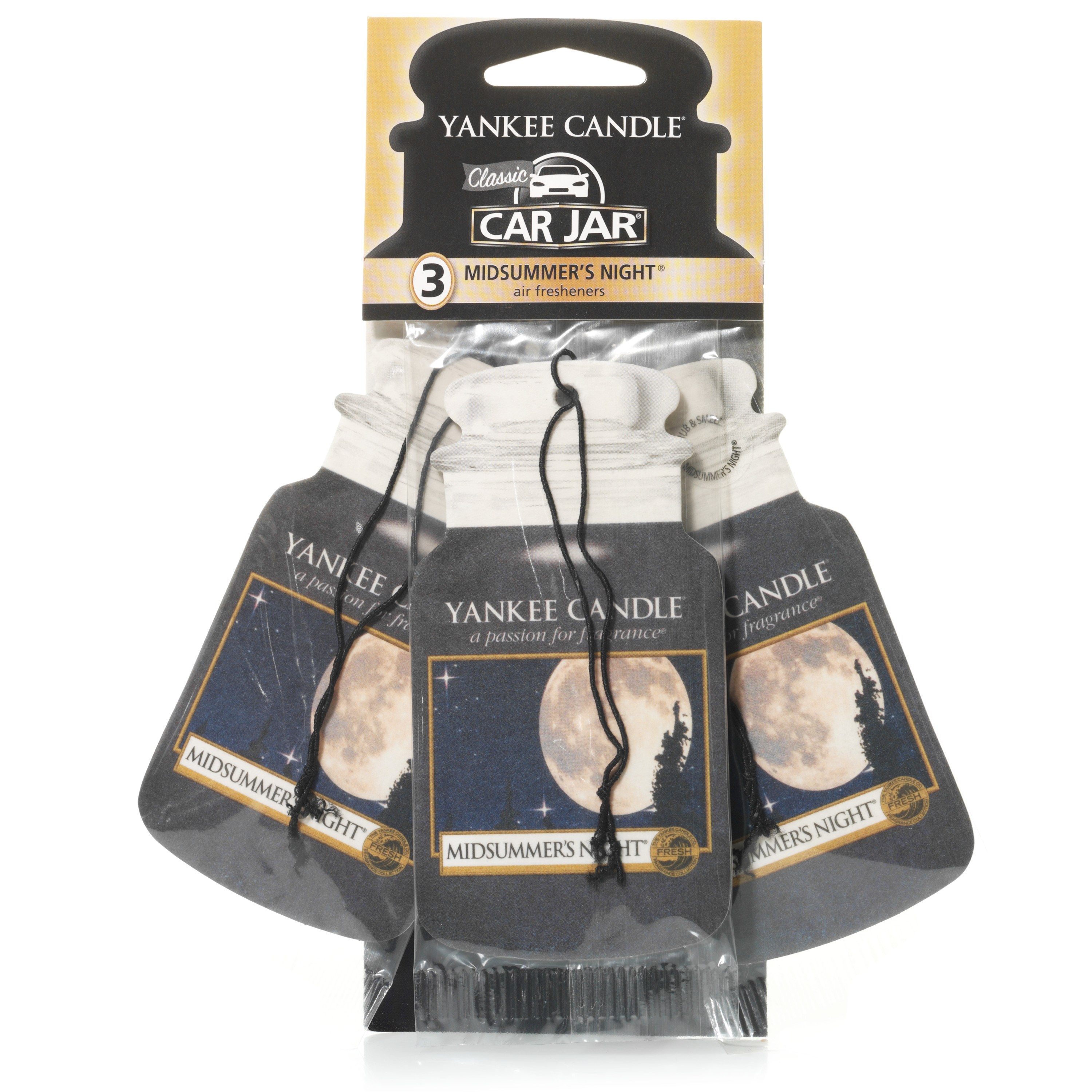 Läs mer om Yankee Candle Midsummer´s Night Car Jar Bonus 3 Pack