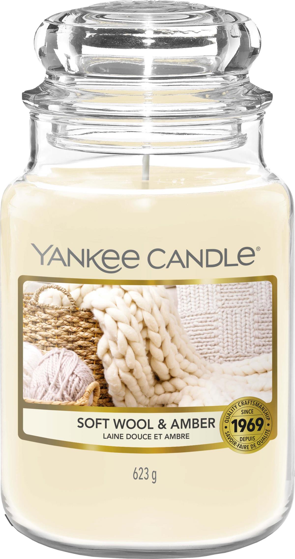 Yankee Candle Soft Wool And Amber Large Jar