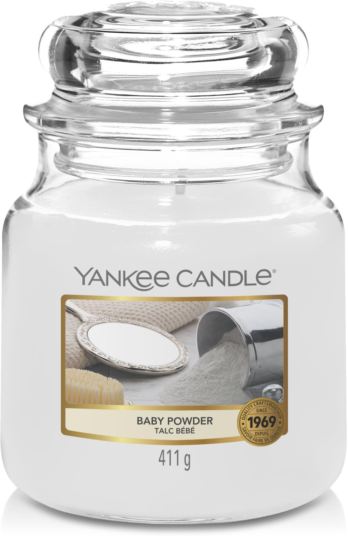 Yankee Candle Baby Powder Medium Jar 90 h