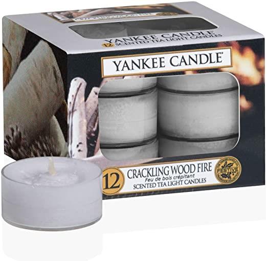 Yankee Candle Classic Tea Light Crackling Wood Fire