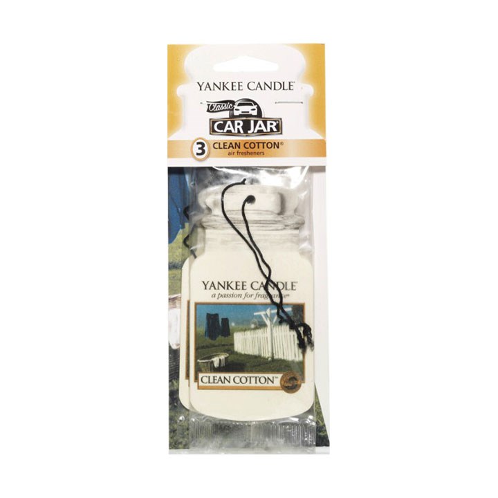Yankee Candle Clean Cotton Car Jars Bonus 3-Pack