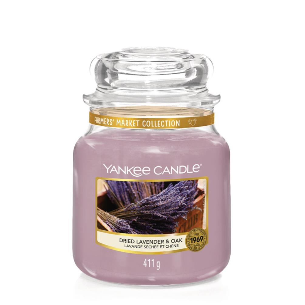 Yankee Candle Dried Lavender & Oak Medium Jar 90 h