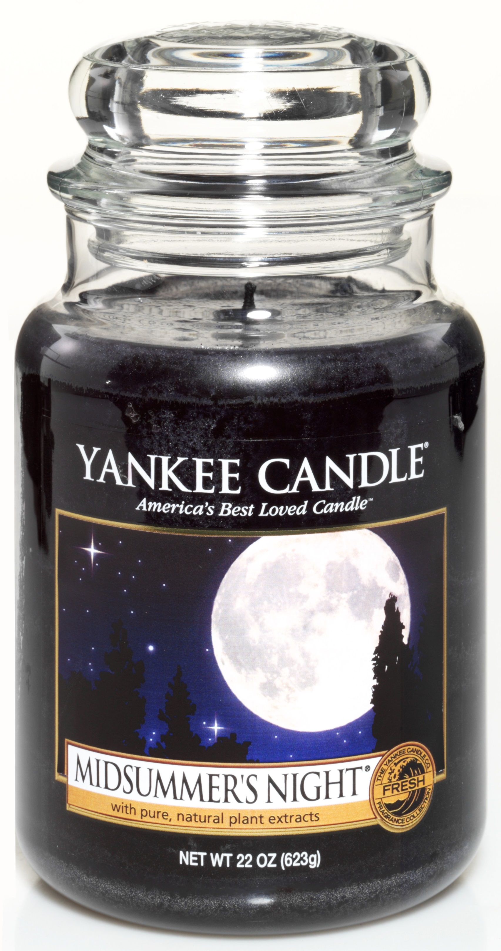 Yankee Candle MIDSUMMER'S NIGHT Large 22oz Candle Musk Patchouli Sage  Mahogany