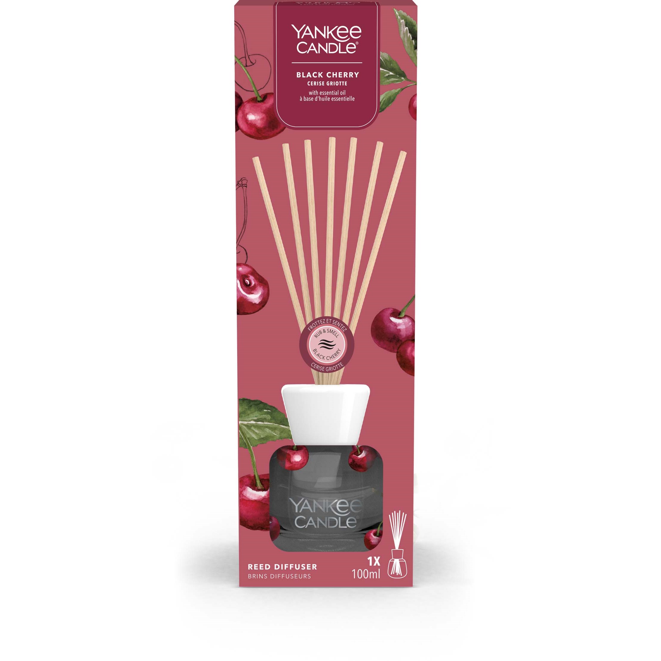 Alternativ bild 1 för Yankee Candle Black Cherry Reed Diffuser 100 ml