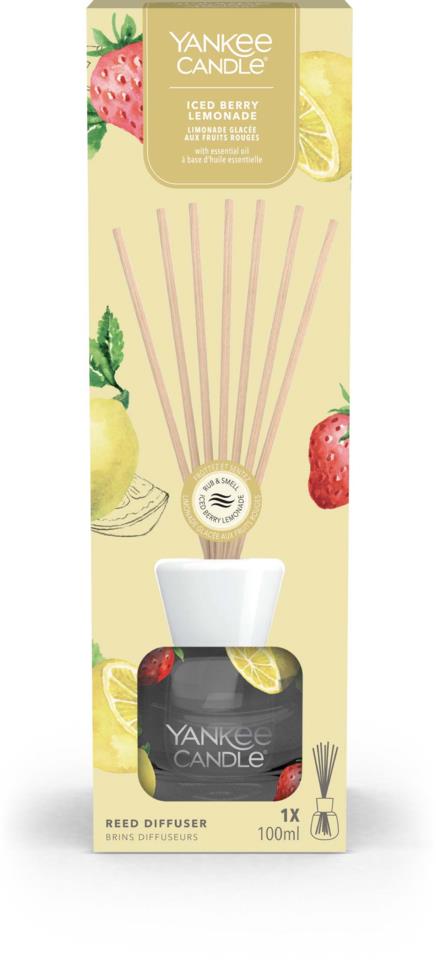 Red Yankee Candle Reed Diffuser Yankee Candle Iced Berry Lemonade Reed Diffuser 100 ml | lyko.com