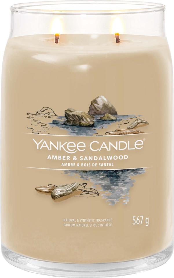 Yankee Candle Signature L Jar Amber & Sandalwood