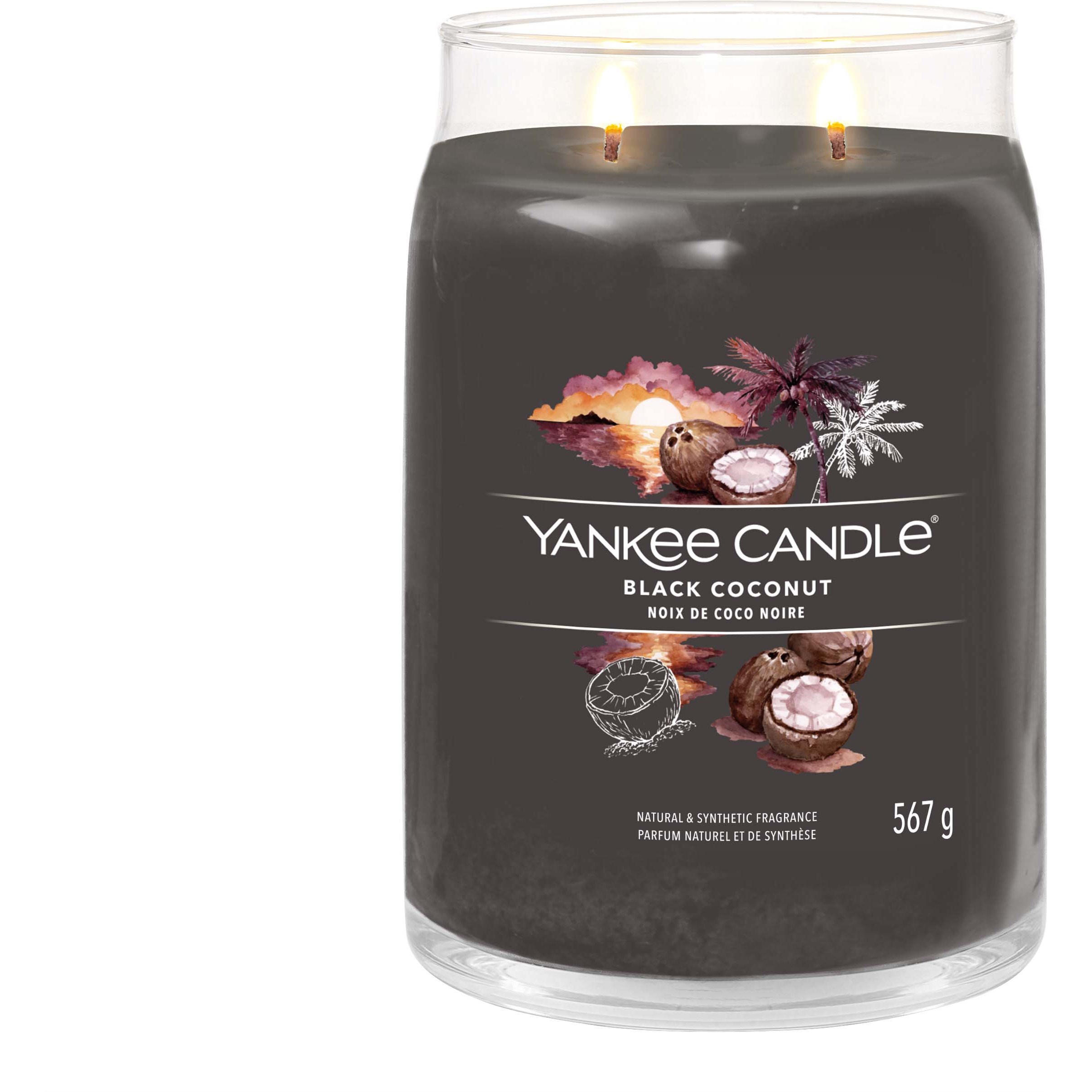 Alternativ bild 1 för Yankee Candle Black Coconut Signature Jar Large
