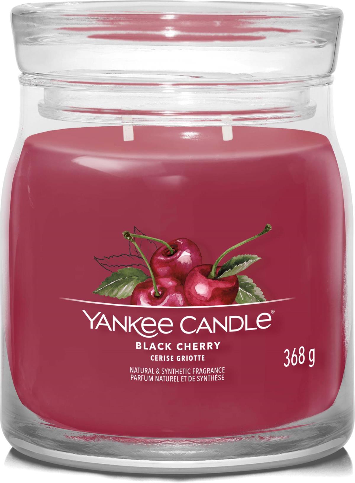 Yankee Candle Black Cherry Signature Jar Medium | lyko.com