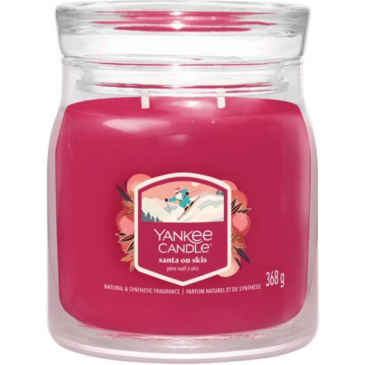 Yankee Candle Santa On Skis Signature Medium Jar 368 g