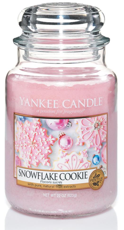 Yankee Candle Scented Candle  Snowflake Cookie Large Jar Candle