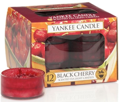 Yankee Candle Black Cherry Tea Light Candles