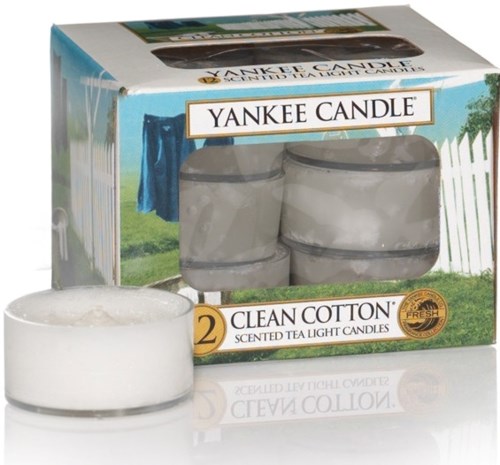 Yankee Candle Clean Cotton Tea Light Candles 117 g