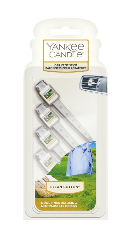 Yankee Candle Vent Stick Clean Cotton