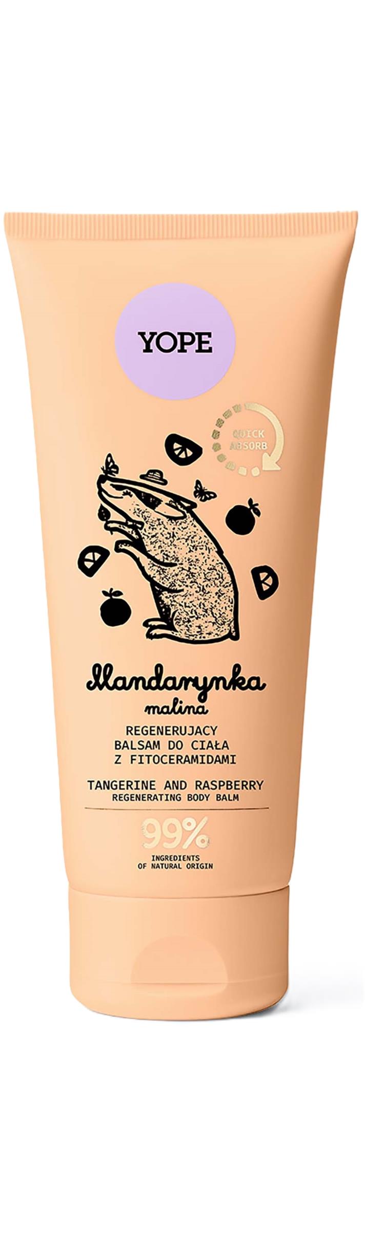 YOPE Botanical Body Lotion Tangerine and Raspberry 300 ml