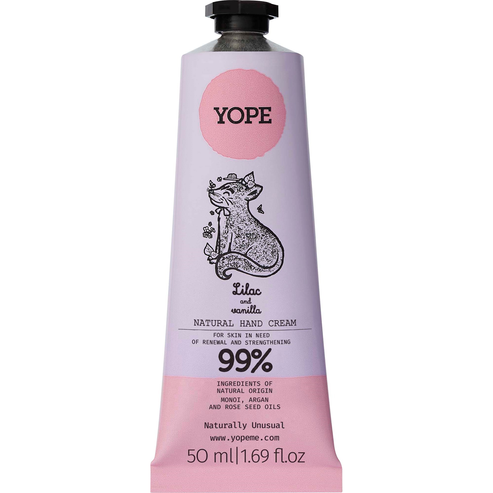 YOPE Botanical Hand Cream Lilac and Vanilla 50 ml parfym