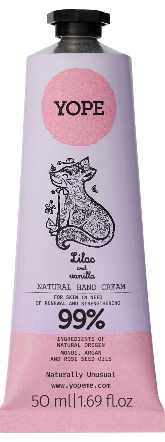 YOPE Botanical Hand Cream Lilac and Vanilla 50 ml