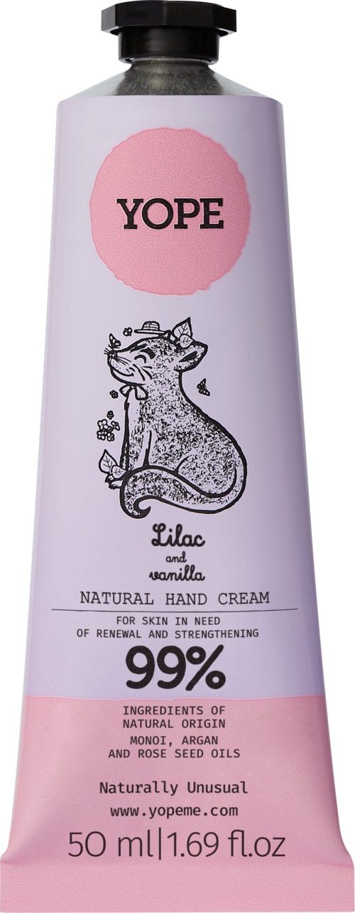 YOPE Botanical Hand Cream Lilac and Vanilla 50 ml