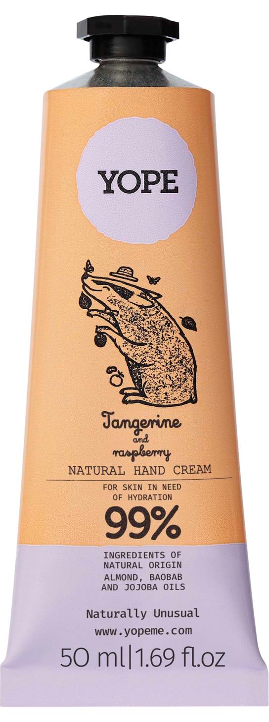 YOPE Botanical Hand Cream Tangerine and Raspberry 50 ml