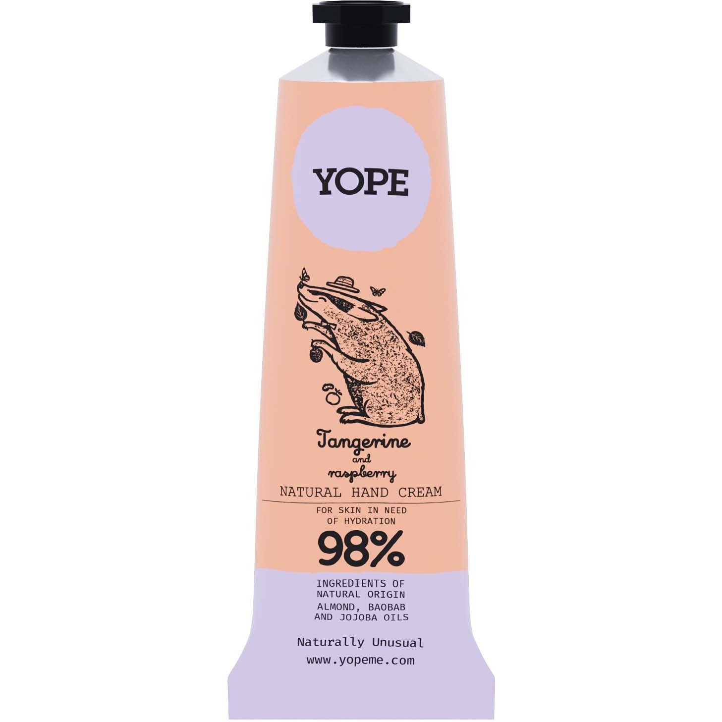 Läs mer om YOPE Botanical Hand Cream Tangerine and Raspberry 50 ml