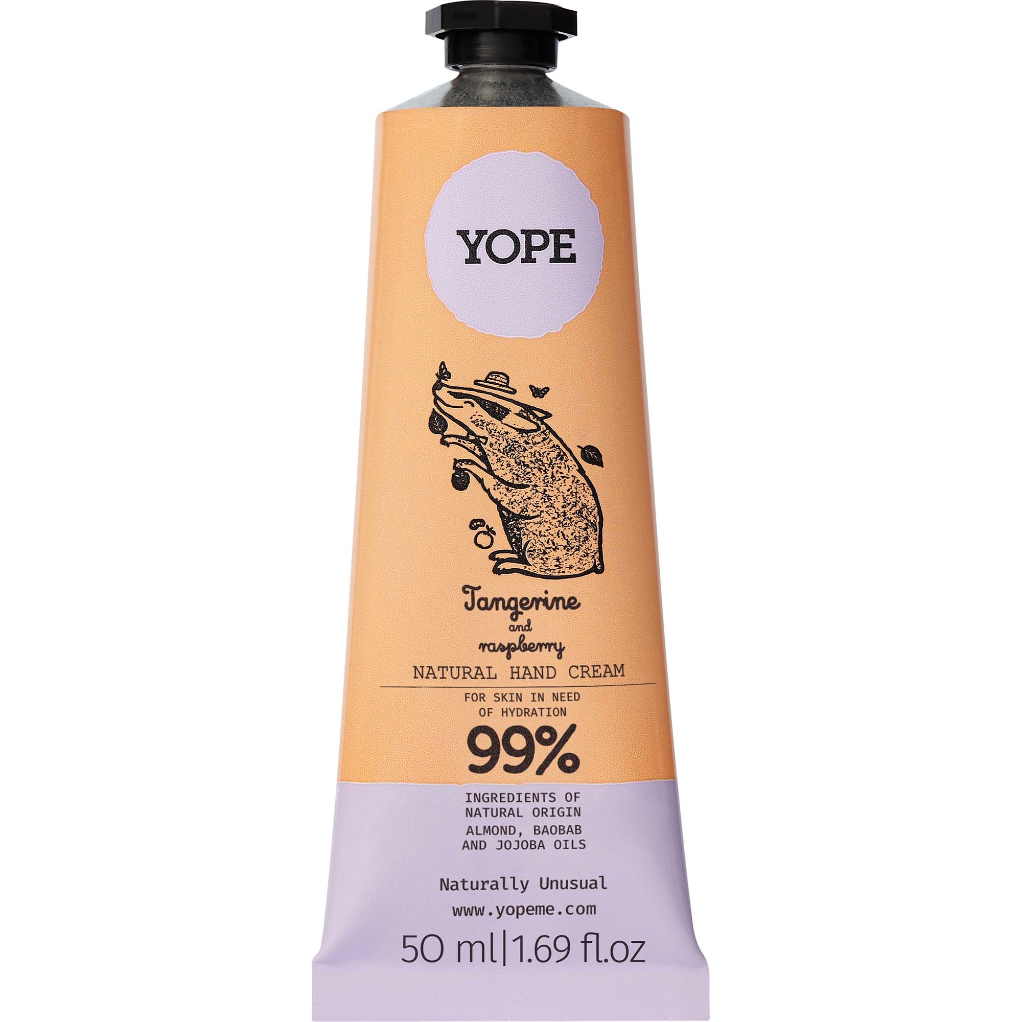 YOPE Botanical Hand Cream Tangerine and Raspberry 50 ml parfym