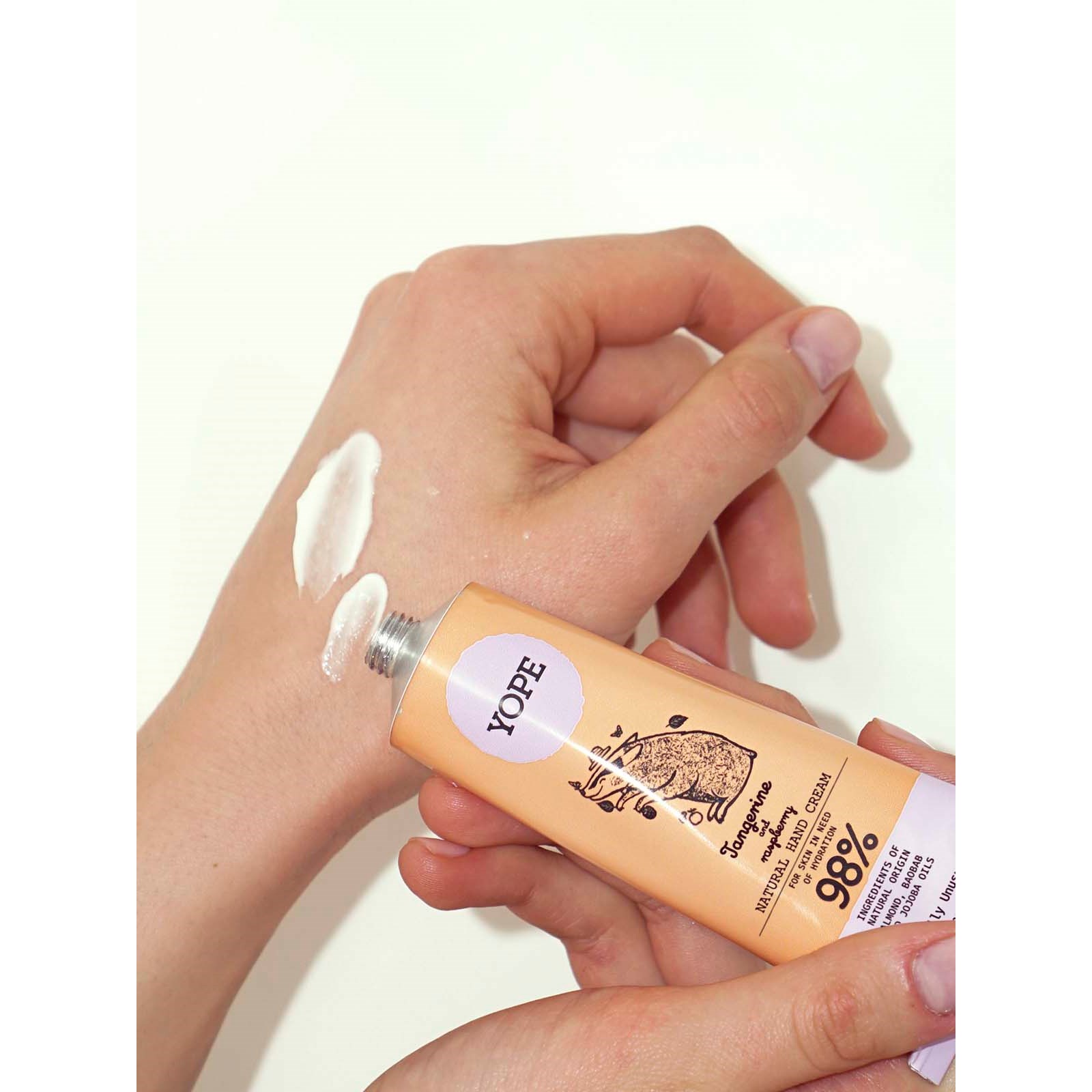 YOPE Botanical Hand Cream Tangerine and Raspberry 50 ml (obrázok 5)