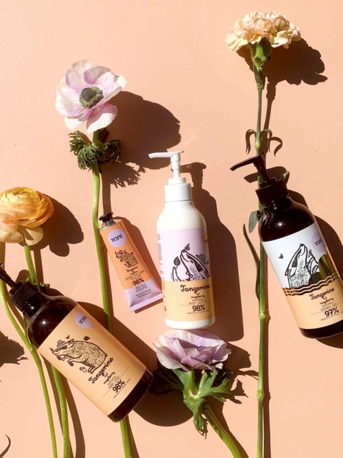 YOPE Botanical Hand Soap Tangerine and Raspberry 500 ml