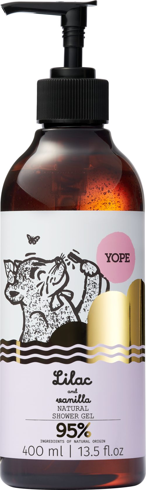 YOPE Botanical Shower Gel Lilac and Vanilla 400 ml