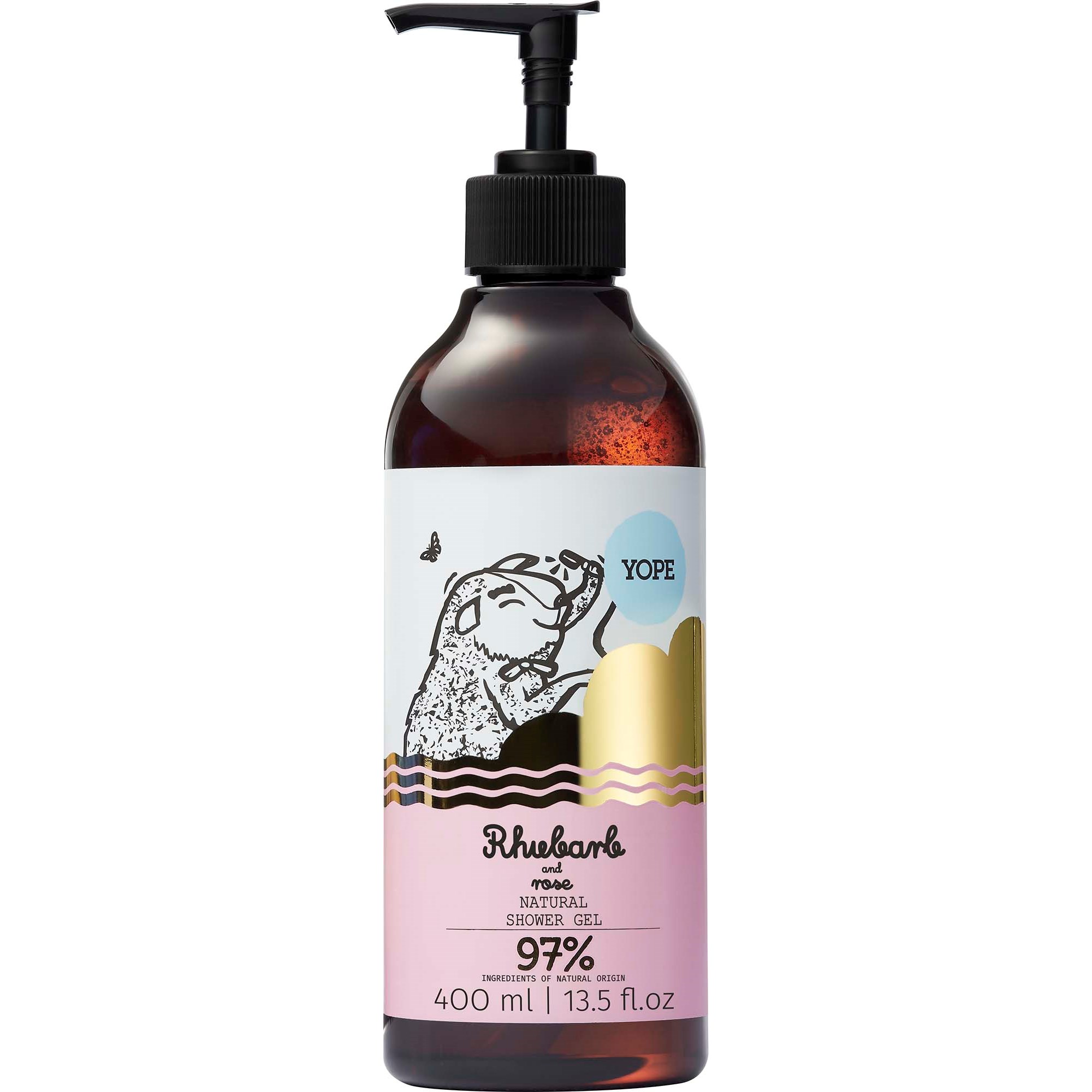 YOPE Botanical Shower Gel Rhubarb and Rose 400 ml parfym