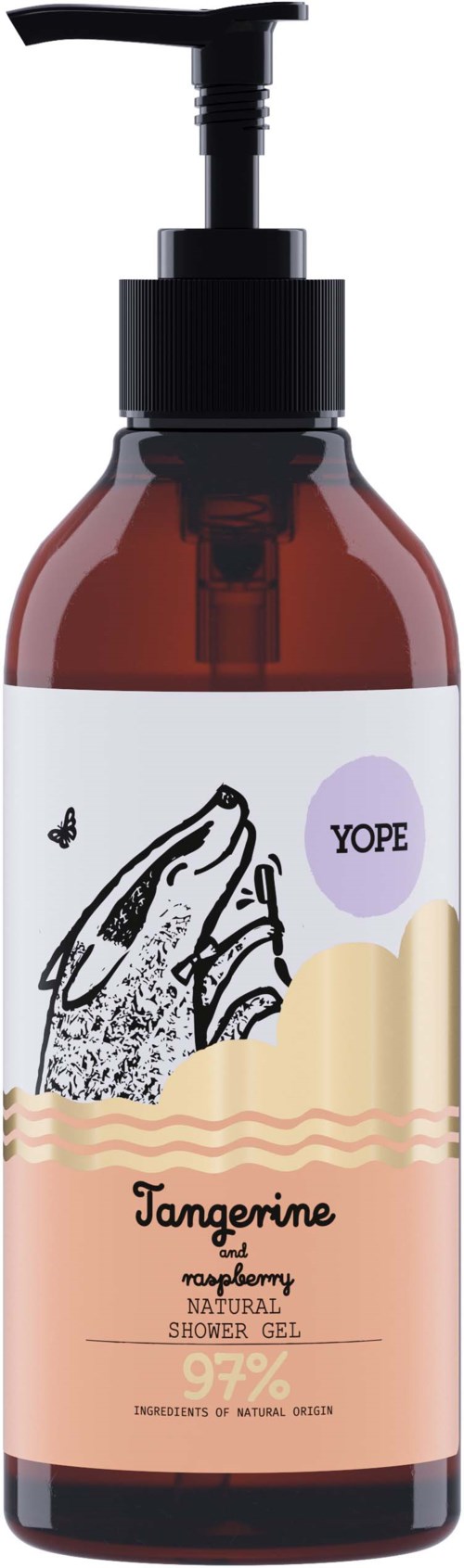 YOPE Botanical Shower Gel Tangerine and Raspberry 400 ml