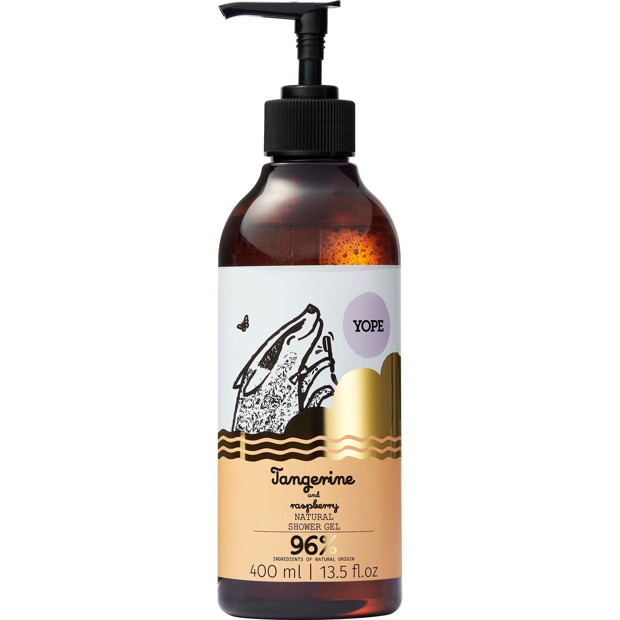 YOPE Botanical Shower Gel Tangerine and Raspberry 400 ml parfym