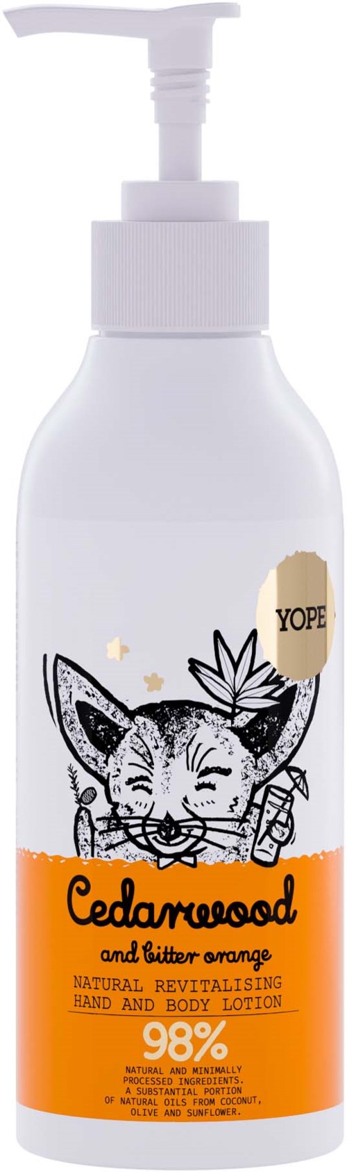 YOPE Hand/Body Lotion Cedarwood & Bitter Orange 300 ml