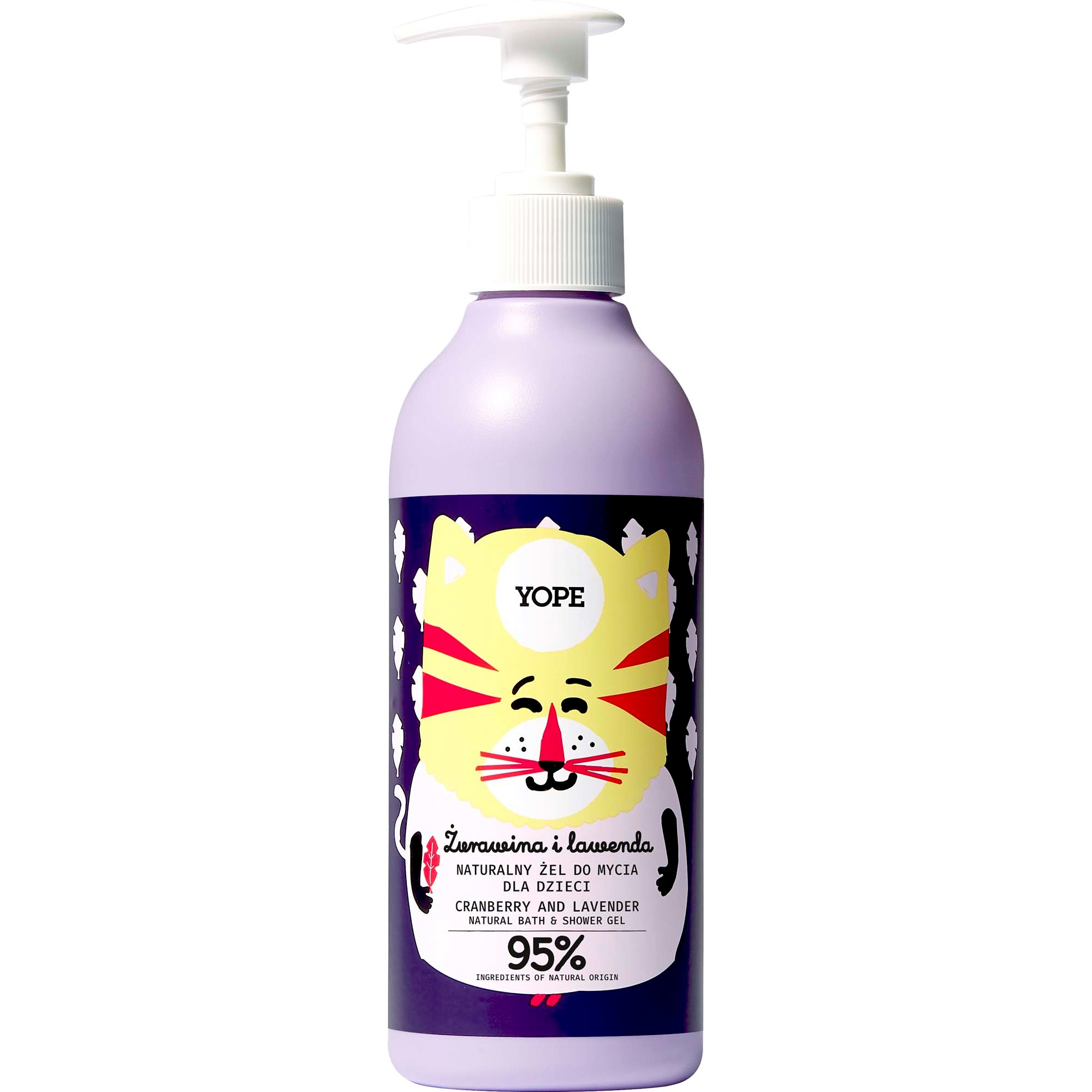 YOPE Kids Shower Gel Cranberry & Lavender 400 ml