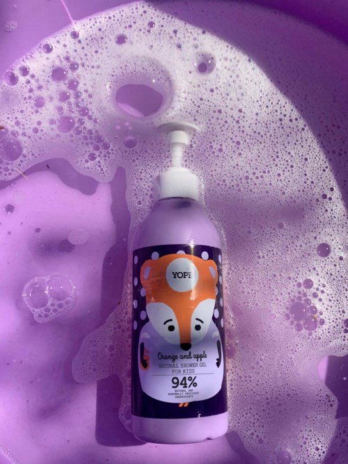YOPE Kids Natural Shower Gel for Kids Orange & Apple 400 ml
