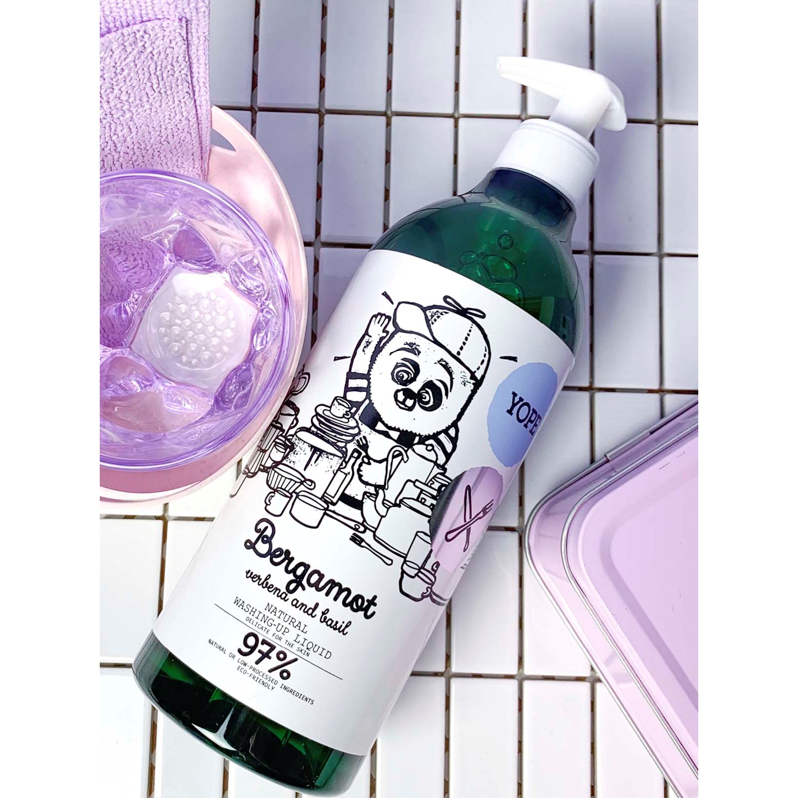YOPE Kitchen Natural Washing-Up Liquid Bergamot & Basil 750 ml (obrázok 6)