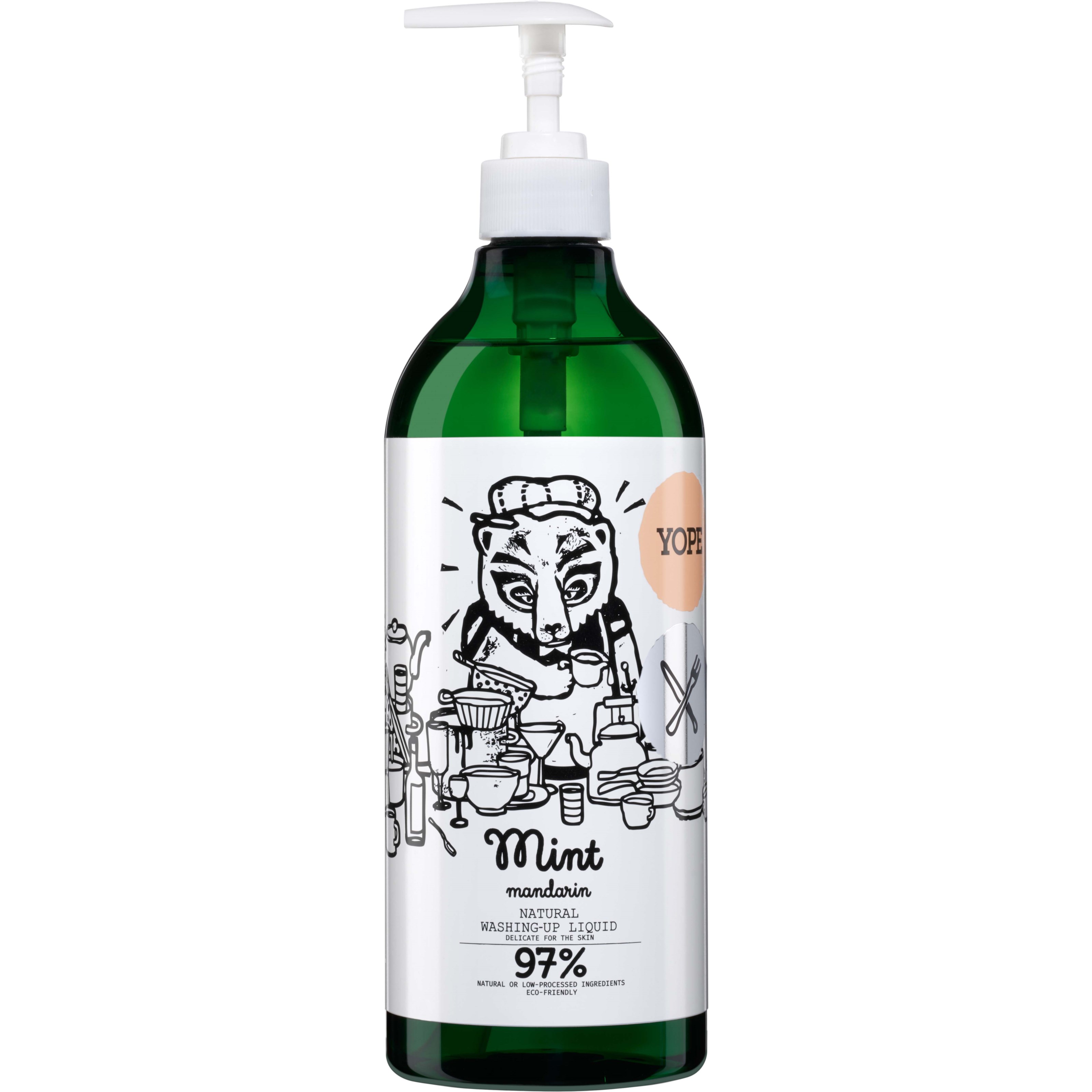 YOPE Kitchen Natural Washing-Up Liquid Mint & Mandarin 750 ml billede