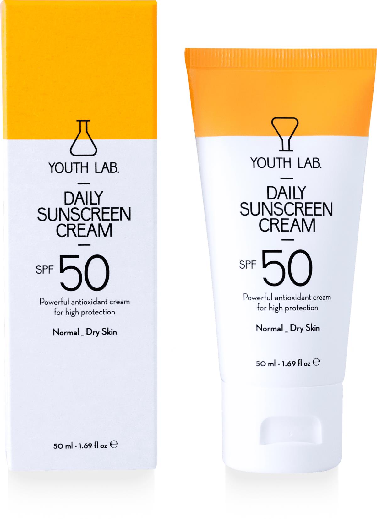 Youth Lab Daily Sunscreen Cream Spf 50 Normal_Dry Skin 50 ml | lyko.com