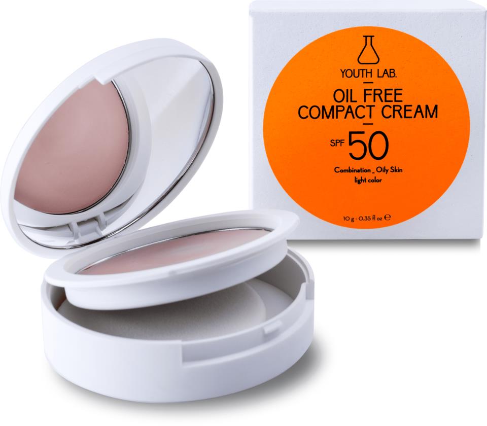 Youth Lab Oil Free Compact Cream Spf 50 Light Color 10g.