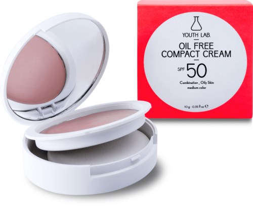 Youth Lab Oil Free Compact Cream Spf 50 Mediumcolor 10 g