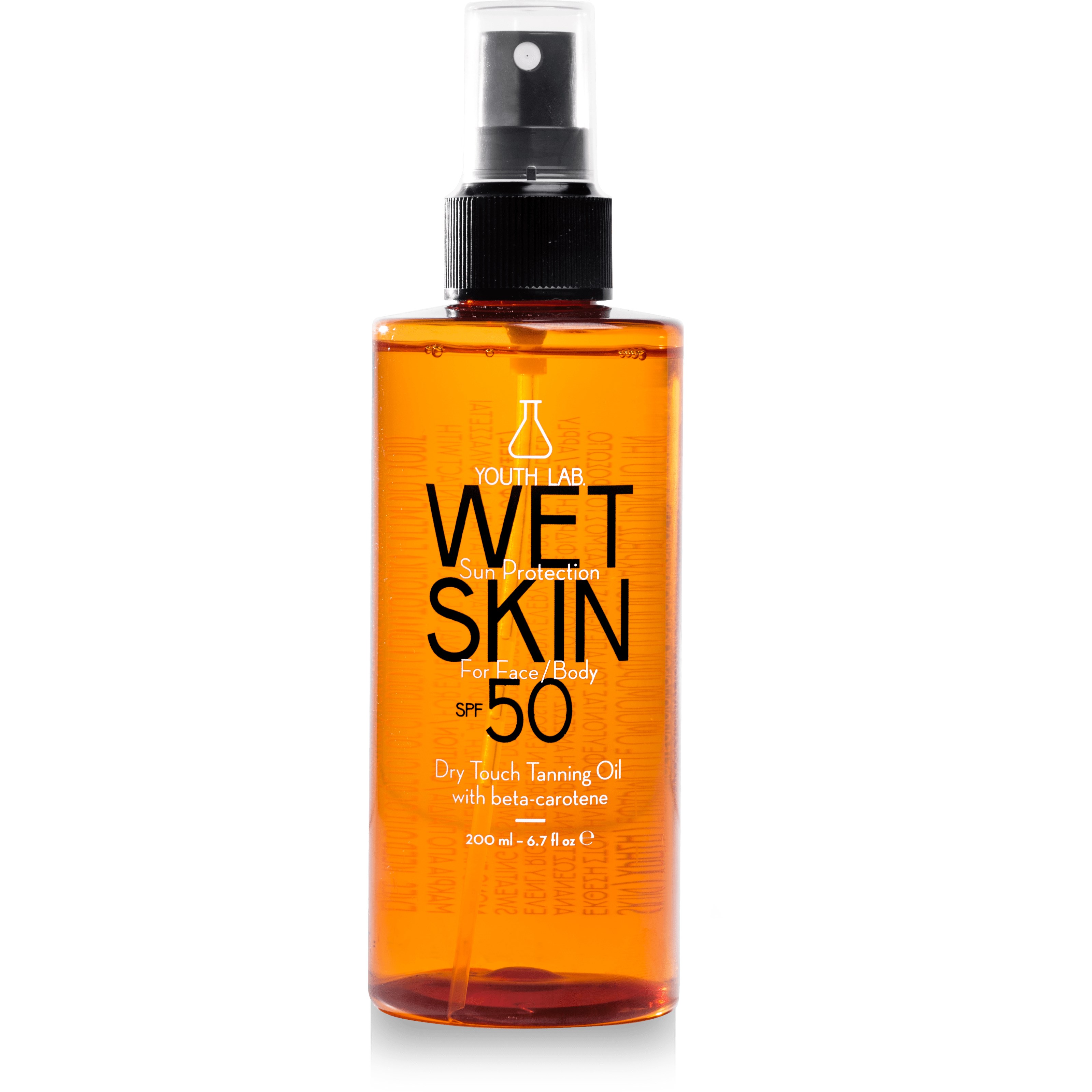 Youth Lab Wet Skin Sun Protection Spf 50 Waterproof Oilspray For Face