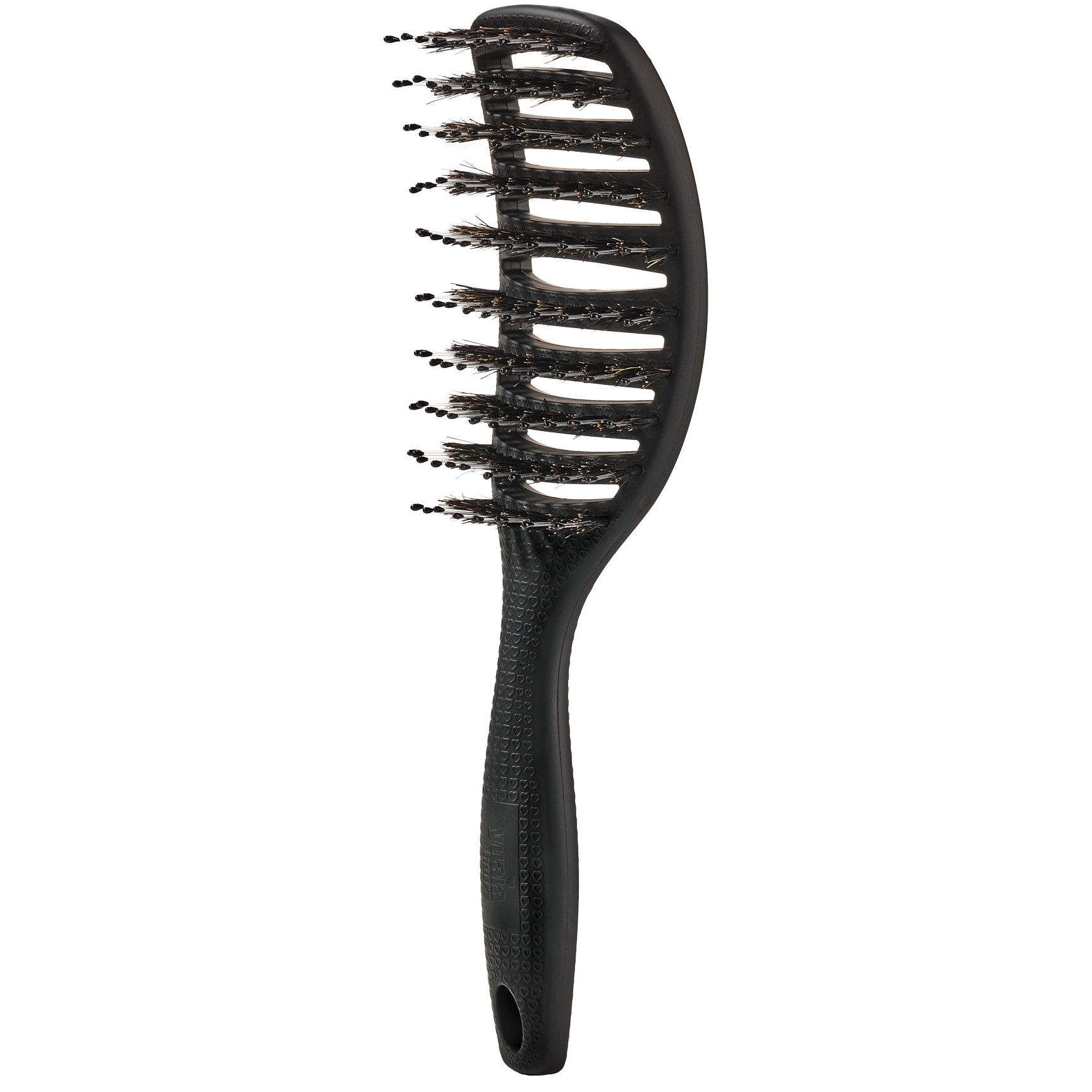 Curvy Brush - Hårbørste med vildsvinehår - Soft black