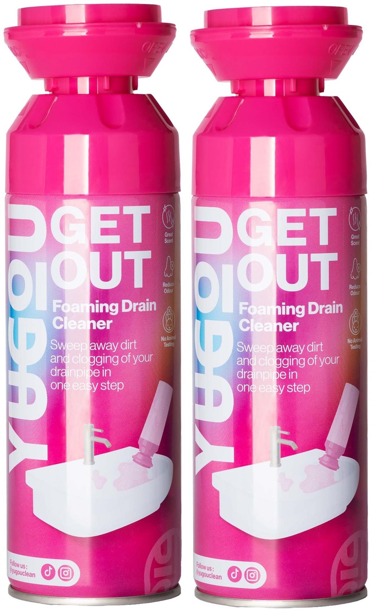 YUGOU Get Out Foam Drain Cleaner Duo