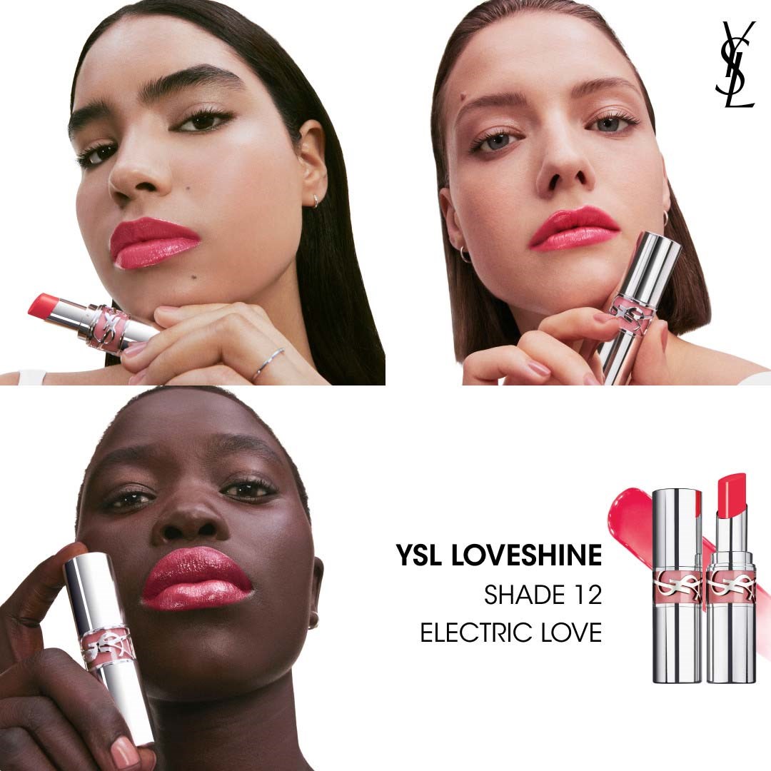 Yves Saint Laurent YSL Loveshine Wet Shine Lipstick 12 Electric Love (obrázok 9)